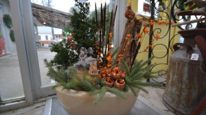 winter scene containers